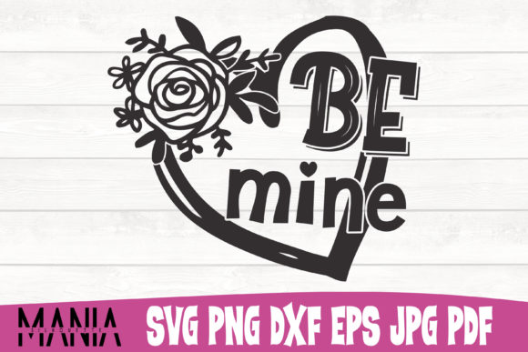 Be Mine Heart Shape SVG Cut File: Creative Design Made Simple