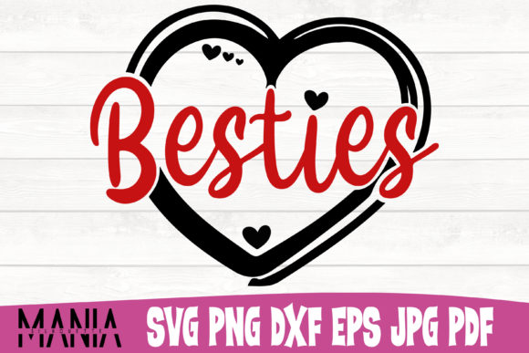 Besties SVG Cut File Design: Versatile Creative Assets for Every Project