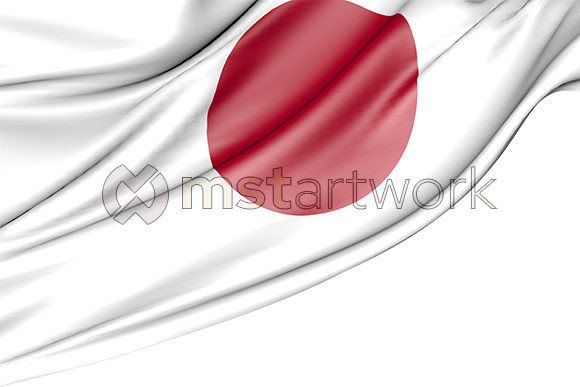 Elevating Visual Communication with the Japan Flag Isolated on White Background