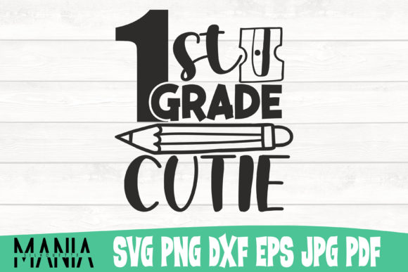 First Grade Cutie SVG: Versatile Back-to-School Design