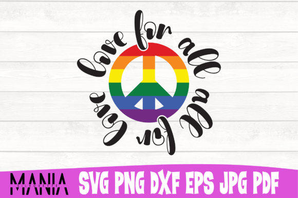 Love for All All for Love SVG Cut File Guide