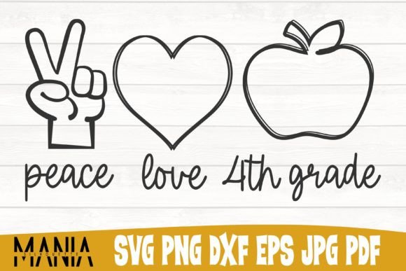 Peace Love Fourth Grade: Creative Design Assets