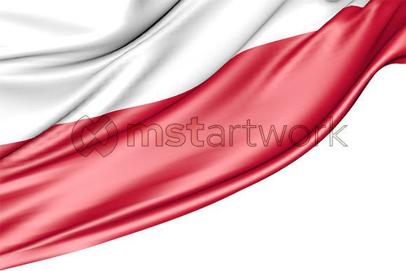 Poland Flag Isolated: 3D Design for Creative Projects