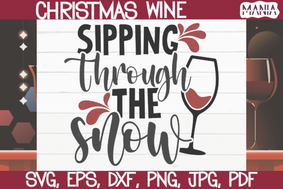 Sipping Through the Snow SVG: A Versatile Design for Winter Creativity