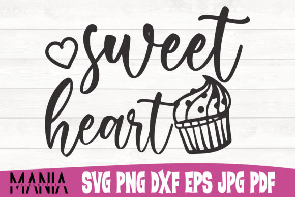 Sweet Heart SVG Cut File Design for Creative Projects